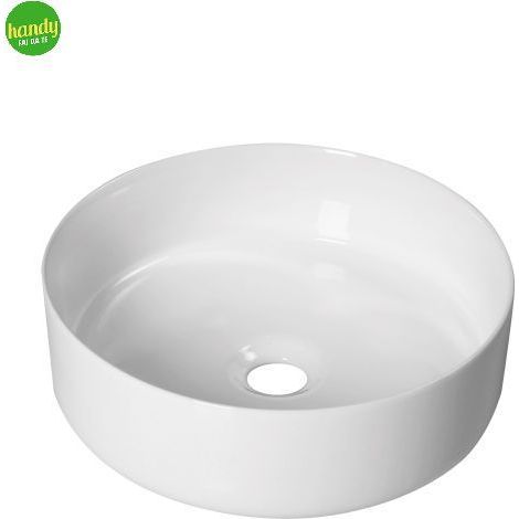 Lavabo da appoggio in ceramica bianca modello lumen 36 36x36x12 cm BARBOTTINA
