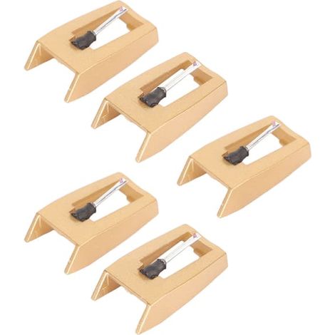 Lot de 5 aiguilles de rechange avec brosse de nettoyage pour platine vinyle Victrola Crosley ION Boytone (1/5)