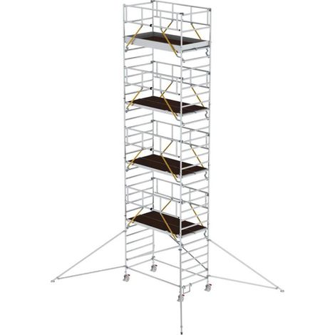 MUNK Rollgerüst SG mit Doppelplattform 1,35x2,45m und Ausleger 10,39m AH