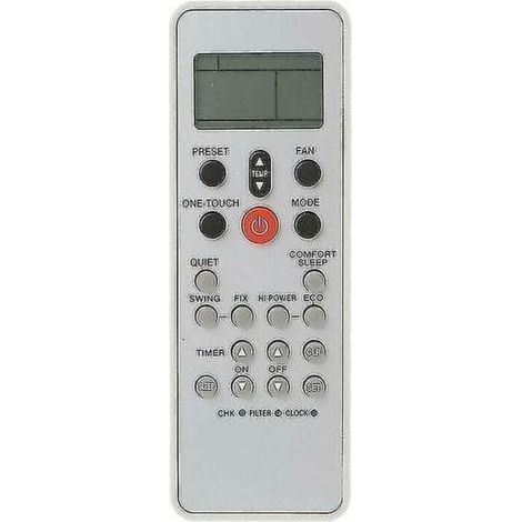 Télécommande universelle de remplacement pour climatiseur Toshiba WC-L03SE – Compatible, facile à configurer et livrée avec piles (1/3)