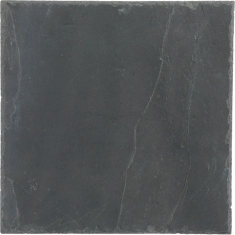 Lot de 6 Assiettes Carrées "Ardoise" 30cm Gris (1/3)