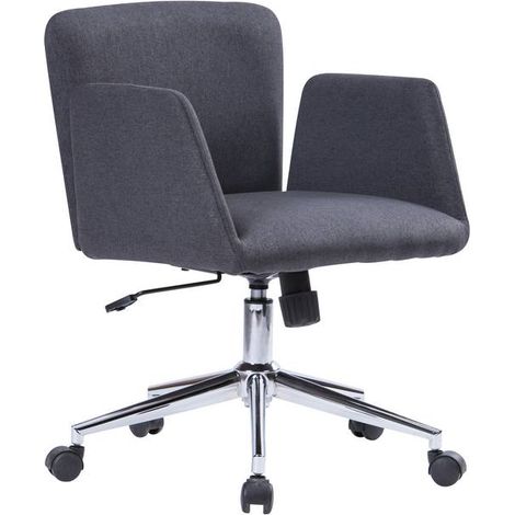 Silla con Ruedas - Sillón de Oficina Gris