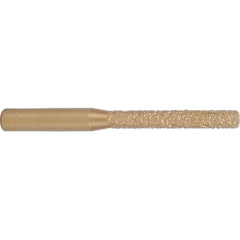 Bits de Routeur de Diamant Tige Droite Brasée Dorée Fraise Diamanté par Galvanisation Pour Utilisé Pour La Coupe de Bord de Pierre de Marbre et de Granit(6.35 5 65mm) (1/5)