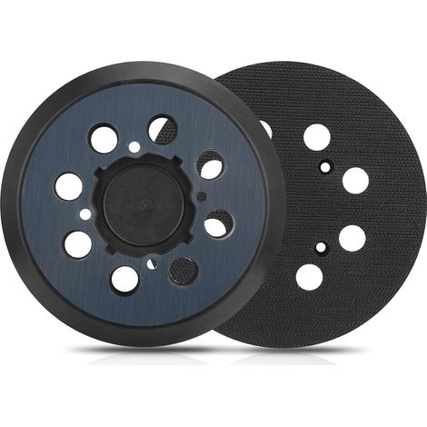Plateau de ponceuses orbitales aléatoires Dewalt, lot 2, 12,7 cm (5 po), 8 pantalons, fixation auto-grippante, compatible avec les ponceuses orbitales aléatoires DeWalt DWE6421, 6421K, DWE6423, 6423K  (1/5)