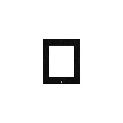 Marco para montaje en superficie - 2N - 9155021B - Negro - Compatible con interfonos 2N - Diseño minimalista
