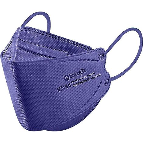 Masques KN95 pour enfants (30 ou 50 pièces) - 4 couches - Bleu marine (1/4)