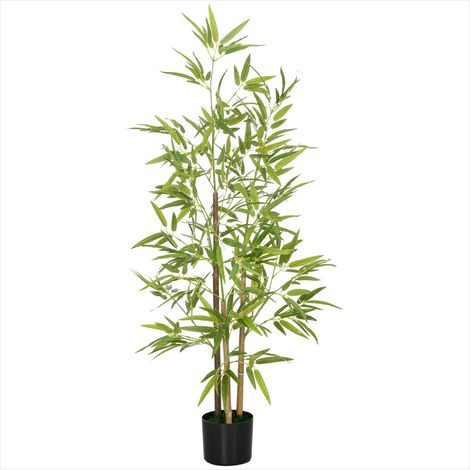 Plante artificielle Bambou artificiel 120 cm avec pot pour déco (1/5)