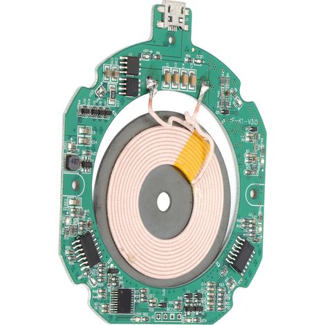 Module de Charge Sans Fil Qi K1, Bobine Émettrice 9V‑1.67A avec Interface Micro USB et PCBA Intégrée (1/5)