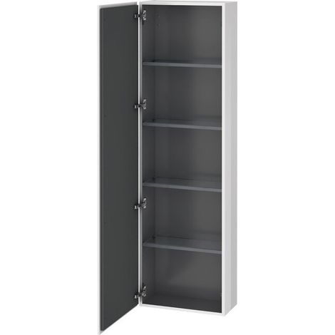 Armoire L-CUBE 500x243x1760mm ouverture droite blanc brillant lack