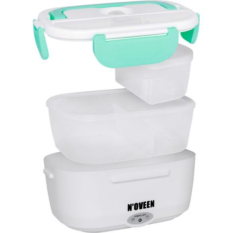 N'oveen Elektrische Lunchbox Essen Wärmer Wärmer Box Beheizter Behälter für Lebensmittel BPA frei (Minze, 230 V)