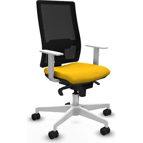 Piqueras y Crespo Horna Chaise de bureau jaune ergonomique (1/3)