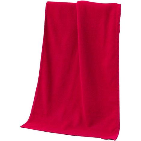 Chiffon de nettoyage pour voiture 30x70cm en microfibre, pour le polissage, le cirage et le séchage (rouge)-Red (1/2)