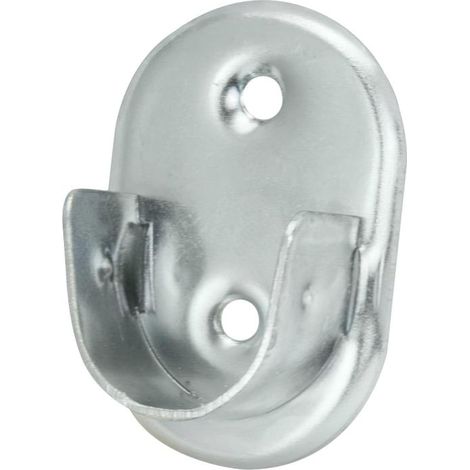 Soporte Lateral Oval Zincado Lateral Ø 19 mm.