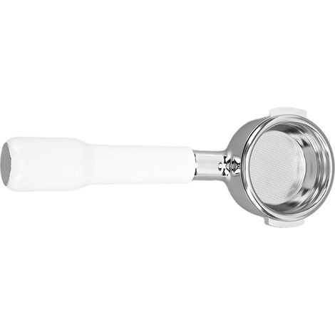Porte-filtre à café 58 mm E61 à filtre monocouche, sans fond, pour la maison et les cafés, en plastique blanc C2 (1/5)