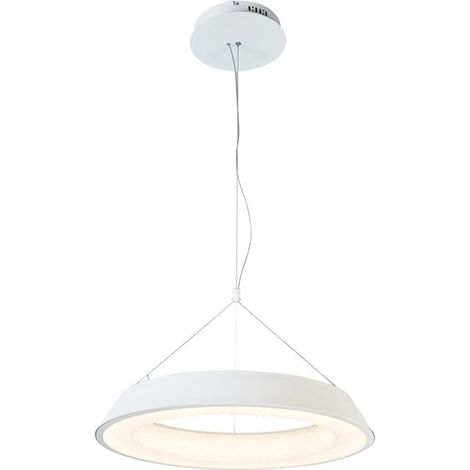 IluminaShop - Lampara LED de Techo Colgante Blanca Snow 38W  Blanco Neutro 4000K (1/5)