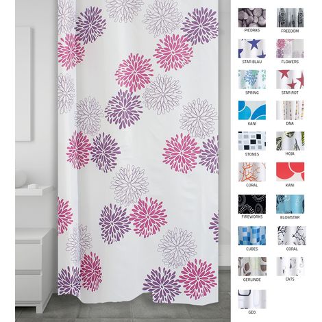 Ridder Sandra 403060- Tenda per doccia in tessuto 180x200 cm (1/5)