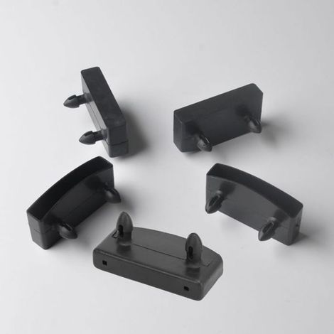 Embouts lattes pour sommier noir 55mm – Lot de 40 capuchons en plastique – Compatibles sommiers 52-54mm – Installation facile (1/5)
