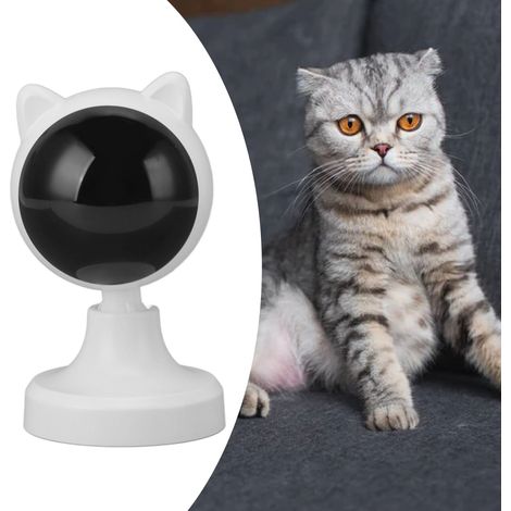 Juguete automático para gatos con activación por movimiento USB – interactivo – 1200 mAh – movimiento rápido y lento – ABS – 11 cm – 18650 (1/5)