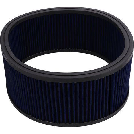 Les cartouches de filtre à air rondes à haut débit sont lavables et réutilisables pour les filtres bleus Ford Mopar de 14 x 5 pouces. (1/5)