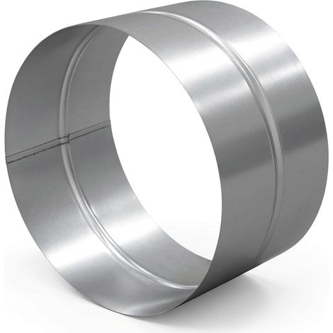 1 Manchon Pièces Moulées Ø 100 mm, Acier Galvanisé, Raccordement Ventilation, Système Aération