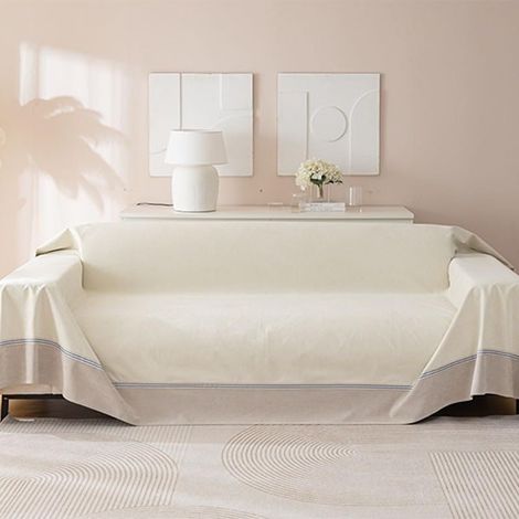 Couverture pour chien, housse imperméable pour canapé, protection contre les griffures de chien/chat, couverture imperméable pour canapé 1/2/3 places en forme de L/U et canapé d'angle (Beige, 200x130c
