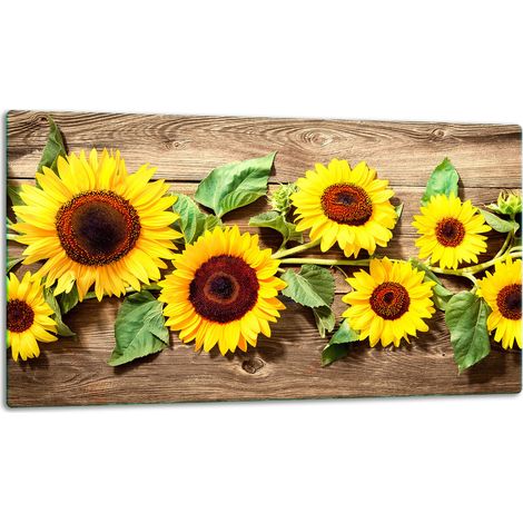 Schneidebrett aus Glas, 52x30 cm, Blumen (1/5)