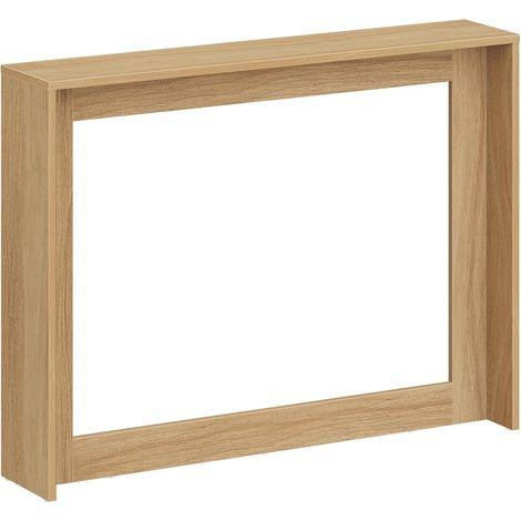 Table Console avec Espace de Rangement de Style Fermier, Table d’Appoint, pour Entrée, Vestibule, Salon, Chambre, Couloir, Bois Naturel (1/5)