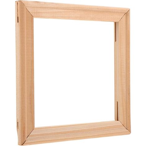 Cadre Photo en Bois Naturel à Assembler Soi-même pour Peinture sur Toile, Bords Polis et Lisses, pour Activités Créatives des Garçon et Filles (1/5)