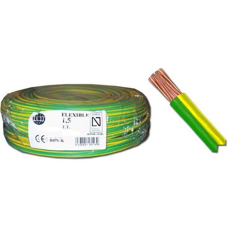 cable electrico flexible 6,0 mm de 100 mt amar-verd tt 52060,9