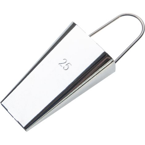 vhbw strumento per nastri a sbieco da 25 mm per cucito, patchwork - Bias tape maker, acciaio inox / plastica, argentato / blu