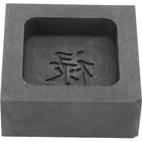 Moule de coulée en graphite haute stabilité thermique, lingotière pour or et argent, caractère chinois B (1/5)