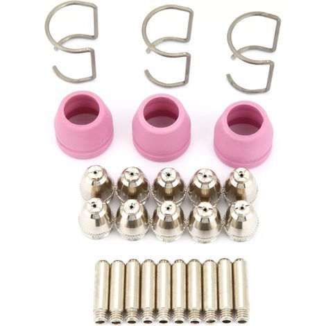 Kit da 26 pezzi per torcia da taglio al plasma AG60 SG55: consumabili, elettrodi, ugelli e cappucci. (1/5)