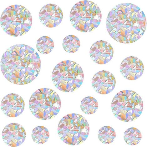 Suncatcher-Sticker-Set (8-teilig) — Kollisionsschutz-Fensteraufkleber & Regenbogen-Fensterbilder — Statisch haftende Fenstersticker für Küche, Esszimmer und Schlafzimmer