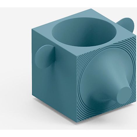 Vaso design da esterno in polietilene resistente Capo - Azzurro