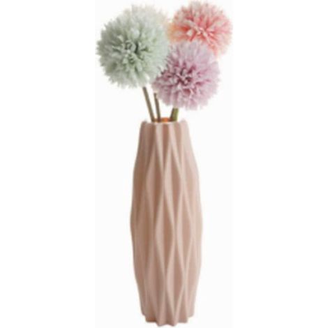 Kleine rosa Plastikvase – Hochzeitsdekoration