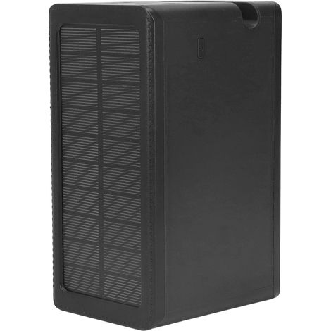 Batterie externe solaire 100 000 mAh, 32 LED, 4 ports USB, chargeur solaire portable pour extérieur, prise US 100-240 V, noir (1/5)