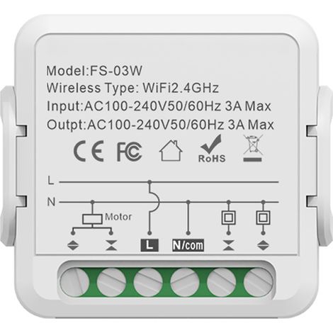 Controlador inteligente para cortinas con Zigbee, WiFi, control por voz, temporizador inteligente y compatibilidad con dispositivos compartidos. (1/5)