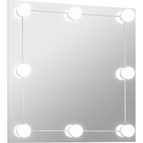 Maison Exclusive - Wandspiegel mit LED-Beleuchtung Quadratisch Gl (1/5)