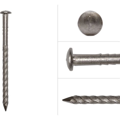 Pointes à tête bombée en acier inoxydable 2.9 x 45 mm - Tête