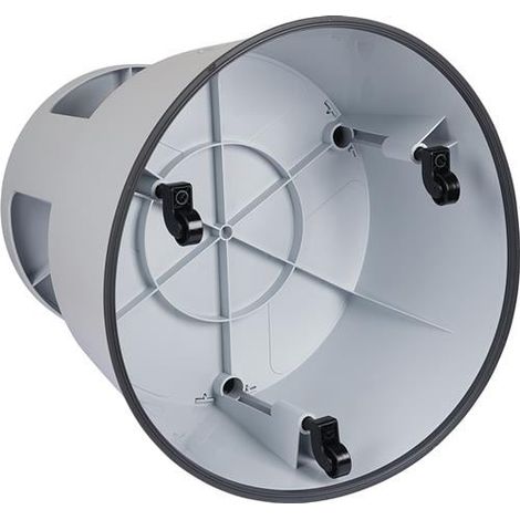 Taburete con ruedas PP y TPE gris claro altura con/sin carga 420/428mm
