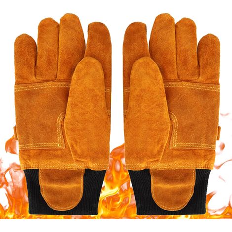 Lotto di 1 paio di guanti resistenti al calore, ignifughi, resistenti alle alte temperature, di sicurezza e non combustibili. (1/5)