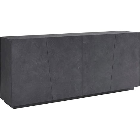 Credenza 4 Ante Battenti 200x43x86 cm Vega Ardesia (1/4)