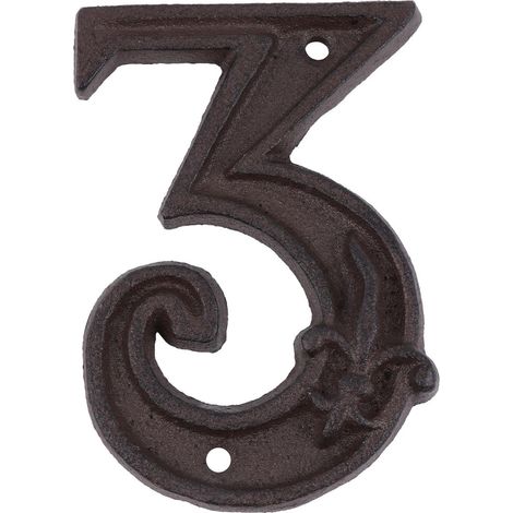 Numéros de porte en fonte Unomor faciles à installer design (1/5)