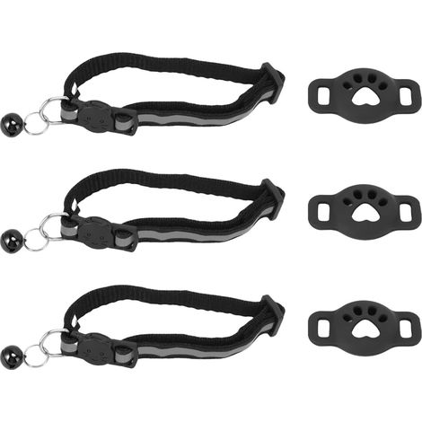 Collier pour Animaux de Compagnie, 3 pièces, Motif de Griffe, Housse de Protection, Conception réfléchissante, réglable, Confortable, sûr, Collier de Cloche pour Chat (1/5)