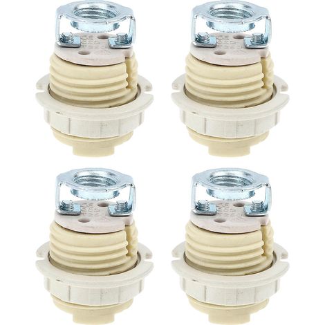 Lot de 4 douilles E12 pour ampoules G9, compatibles avec les lustres et les lampes. Adaptateur de douille en céramique. (1/3)