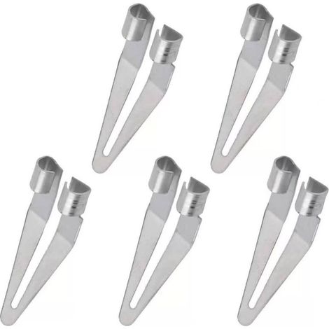 Tête lisse en métal pour réparation de soudure, convient pour tuyaux en plastique PP, pare-chocs de voiture, coques en plastique, panneaux intérieurs de moto (5 pièces)