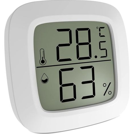 Digitales Innenthermometer und Hygrometer, Mini-Thermometer für Terrarien, Babyzimmer, Inkubatoren, Keller usw. (1/5)