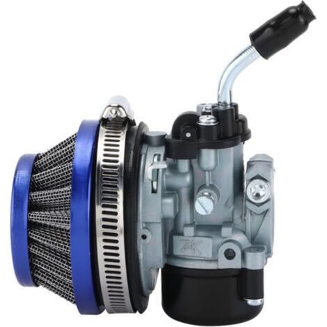 Carburador de motocicleta con filtro de aire para motores de 2 tiempos de 49 cc, 66 cc, 70 cc y 80 cc - Kit de alto rendimiento, mayor potencia, fácil instalación, ideal para motores pequeños. (1/5)