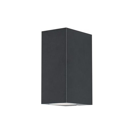 Aplique de pared exterior Confo (2 luces)  Negro (1/4)