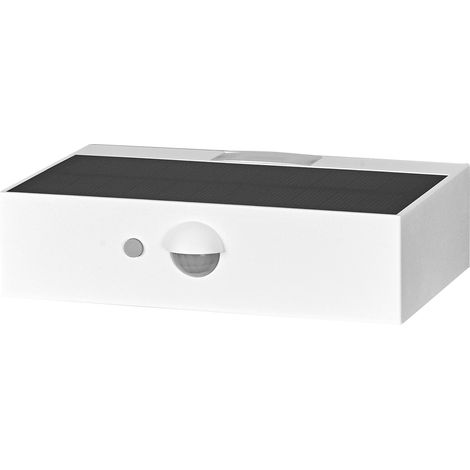 OSRAM Capteur ENDURA STYLE BRICKLUME, lampe solaire, 3W, 300lm, blanc, éclairage indirect, détecteur de mouvement, capteur de lumière du jour, IP65, température de couleur 3000K, ton blanc chaud
